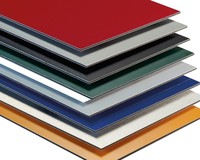 Revêtement mural composite ACM ACP en feuille composite d'aluminium ignifugé en aluminium composite de couleur unie Alucobond