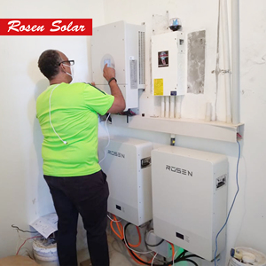 อินเวอร์เตอร์12KVA แรงดันไฟฟ้าแบบแยกเฟสพร้อม20KWH แบตเตอรี่ลิเธียม12KW แยกเฟสไฮบริดระบบกริด - Product Image 1