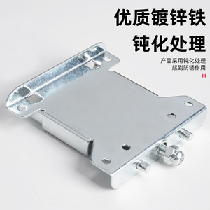 Riel de puerta corredera de metal liso y silencioso para armario, mecanismo de polea contemporáneo sin ranuras con ajuste de altura - Product Image 5