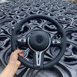 Volante personalizado de cuero a <span class=keywords><strong>precio</strong></span> de fábrica para <span class=keywords><strong>BMW</strong></span> F chasis 1/2/3/4/5/6/7 Series X1 X2 X3 X4 X5 X6 X7 M3 M4 <span class=keywords><strong>M5</strong></span> M6 - Product Image 4
