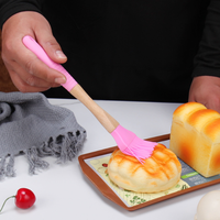 Ensemble de 3 spatules en silicone ergonomiques antidérapantes, outils de cuisine pour la pâtisserie et la cuisson, kit de racloir en silicone et de pinceau à huile