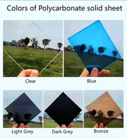 Panneau de séparation de mur de bureau 3mm plaque solide polycarbonate écologique durable pour l'isolation acoustique