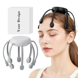 0728 Masajeador Inteligente para el Cuero Cabelludo, Relajante y Calmante, Fácil de Usar, Conveniente, 15 Minutos de Masaje Profundo, Tipo Pulpo - Product Image 4