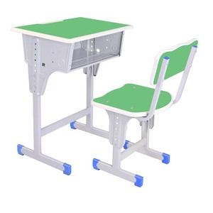 Chất lượng cao sinh viên duy nhất Rắn Gỗ Kim Loại Bàn và ghế có thể điều chỉnh thiết lập cho lớp học sử dụng đồ nội thất trường học - Product Image 3