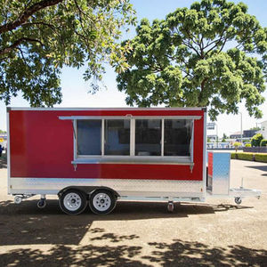 รถเข็นอาหารสุนัขร้อนจัดเลี้ยงอาหารพร้อมอุปกรณ์ครัวร้านอาหารเต็มรูปแบบรถขายอาหารแบบสั่งทำจากสหรัฐอเมริกา - Product Image 6