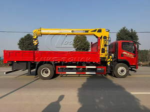 Transportador de Carga FAW de Uso Medio Equipado con Plataforma de Elevación Telescópica de 8T Integrada para el Transporte de Materiales de Construcción - Product Image 4