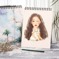 Libro de Dibujo Espiral Ezzgol con Impresiones de Dibujos Animados para Niños y Adultos, con 48 Hojas, Cubierta de Papel con Color y Logotipo Personalizables