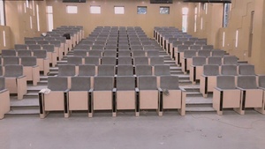 L'église en bois bancs teater chaises de salle Silla de théâtre de théâtre - Product Image 4