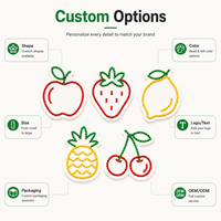 Parches de Frutas Personalizados al por Mayor, Apliques Bordados con Cuentas de Fresa, Limón y Piña para Ropa y Bolsos, Venta al por Mayor