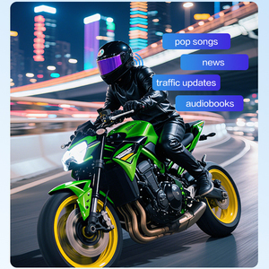 Intercomunicador para Múltiples Personas, Auriculares para Casco de Motocicleta, Red Inteligente <span class=keywords><strong>MESH</strong></span>, Walkie Talkie, Auriculares con Reducción Inteligente de Ruido - Product Image 2