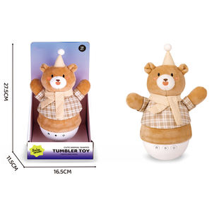 Juguete de Peluche con Música y Luces, 6 Estilos: Oso, Payaso, Dinosaurio, Muñeco de Nieve, Conejo, Cordero, Melodías Relajantes para Niños - Product Image 2