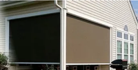 Persiana Enrollable Automática de Fibra de Vidrio para Ventanas de Balcón, Protección Solar para Ventanas y Puertas