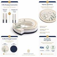 Sous-verres en papier absorbant personnalisés pour bars et hôtels, en pâte de bois, carrés et ronds, vente en gros pour fournisseurs