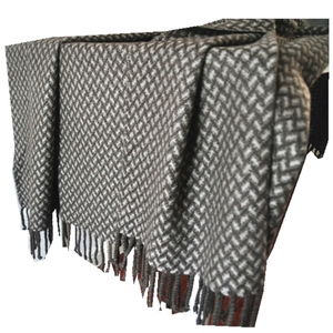 Màu Xanh PHOENIX Pure Yak Xuống Siêu Mềm Houndstooth Hạt Ném Chăn Sinh Thái Thân Thiện Mùa Đông Ấm Áp Sang Trọng Tùy Chỉnh Chăn Bán Buôn - Product Image 3