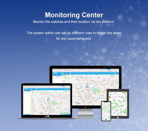 कैदियों के लिए पावर बैंक के साथ बाड़ छेड़छाड़ रोधी 4जी जीपीएस ट्रैकिंग स्मार्ट वॉच पहनने योग्य डिवाइस - Product Image 5