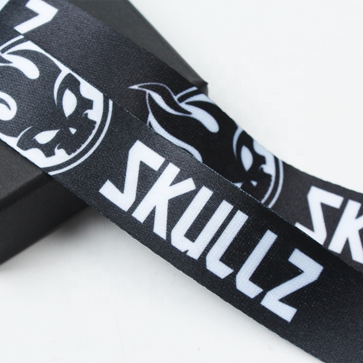 Bulk Custom Double Sided Brand Logo Sublimation Lanyards Ribbon for ID Card Holder Image 2
