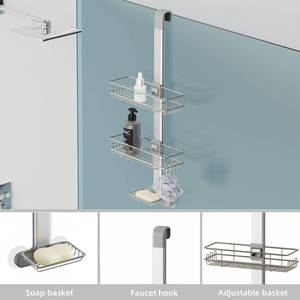WIREKING China Design Manufacturer waterproof bathroom shelf <strong>Over</strong> the Showerhead <strong>Shower</strong> <strong>Caddy</strong> - Product Image 2