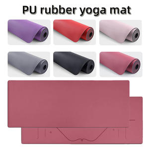 Esterilla de goma natural para yoga PU, esterilla de goma antideslizante sostenible con logotipo personalizado, esterilla de yoga PU - Product Image 4