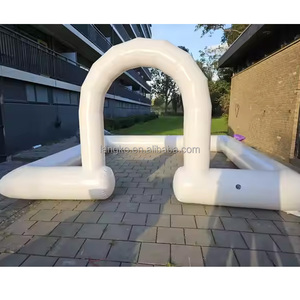 Pista de Carreras Inflable de PVC para Niños, Pista de Autos de Choque para Interiores y Exteriores, Área de Juegos Inflable - Product Image 1