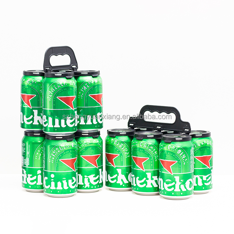 Bottle Clip Carrier Bottle Aluminum Cans Beer Plastic Carrying Handle 6 Pack Plastic Beer Bottle Carrier with Handle