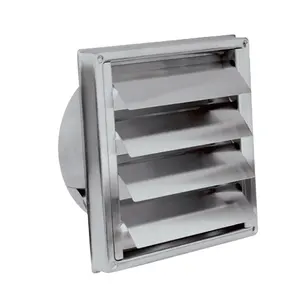 HVAC Ventilation Stainless Steel Ventilation Grill Best Selling Stainless Steel Gravity Vent Louvre SMS
