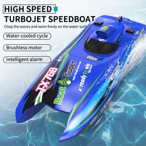 Mini Bote a Control Remoto 2.4G de Alta Velocidad (30km/h), Resistente al Agua, con Motor sin Escobillas, Modelo SJY-TX768, Incluye Baterías, Juguete de Verano para Niños - Product Image 6