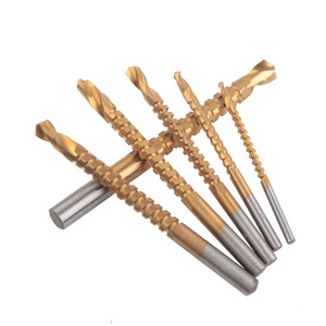 Brocas de perforación rápida para madera y acero, vástago redondo, sin recubrimiento brillante, juego de 6 piezas - Product Image 2
