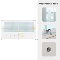 Bester Preis Candy Display Shop Schrank Glas Vitrine Display Retail Counter Regale für Geschäfte Vitrine Showcase