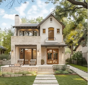 Nuevo estilo <span class=keywords><strong>rural</strong></span> Stone Look Country Villa prefabricada <span class=keywords><strong>Casa</strong></span> unifamiliar en Italia préfabriquée <span class=keywords><strong>casa</strong></span> prefabbricata - Product Image 2