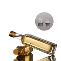 Botol Kaca Bening Mini Bundar 30Ml 50Ml 100Ml, Minyak Kecap Gelap dan Cuka