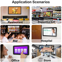 Panel Táctil Interactivo de 13, 22 y 23 Pulgadas para Montaje en Pared, Panel Industrial con Sistema Operativo Windows y Android, Tablet con NFC, Panel LCD con PoE, Monitor de Pantalla Táctil para Kiosco