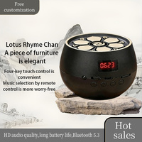 Haut-parleur audio portable Hi-Fi mini avec écran d'affichage et télécommande pour machine de chant bouddhiste zen, méditation en temple, Pali
