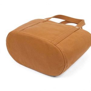 <b>Custom</b> Canvas Cotton Large Capacity Zippered Inner Pocket Colorful Shopping Tote Bag - Product Image 3