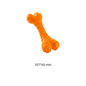 Jouets pour chiens à mâcher en os de <span class=keywords><strong>fromage</strong></span> en caoutchouc pour animaux de petite et moyenne taille Jouet efficace de nettoyage et de mastication des dents pour chiens et chats - Product Image 6