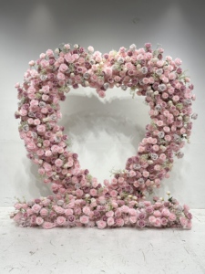 Arco de Flores Artificiales en Forma de Corazón, Arco de Boda para Decoración de Bodas - Product Image 5