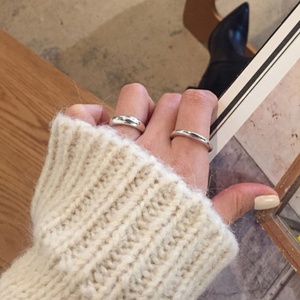 925 Sterling Silver Simple Minimal Plain <strong>Ring</strong> for Weddings and Parties Great for <strong>Stacking</strong> - Product Image 5