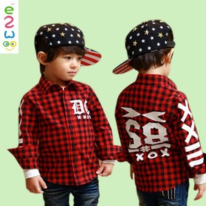 Vêtements pour garçons en gros, nouvelle collection, vêtements pour enfants, chemise polo à carreaux - Product Image 1
