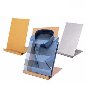 Présentoir à Chemises Léger et Portable en Acier Inoxydable Moderne, Logo Personnalisable, Autoportant, Montage Facile pour Usage Commercial - Product Image 4