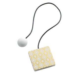 SOPORTES MAGNÉTICOS PARA CORTINAS L 43X6X6CM MDF IMPRESO HARLEQUIN DORADO/BLANCO - Product Image 1
