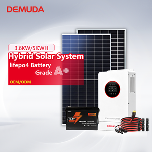 Smart Home 5kw 10kw off Grid Solar Power System Complete Set All in One Solar Panel Kit with Lithium Battery and <strong>Inverter</strong> - Product Image 1