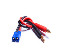 Adaptateur de chargeur d'équilibrage RC 30 cm, prise banane mâle 4 mm, connecteur mâle EC3, câble de charge de batterie Lipo 14AWG en silicone nylon/PVC