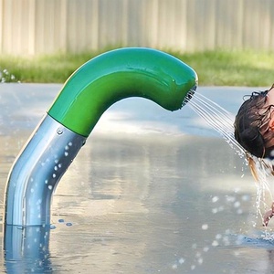 Fuente <span class=keywords><strong>de</strong></span> agua <span class=keywords><strong>de</strong></span> acero inoxidable con forma <span class=keywords><strong>de</strong></span> gusano para niños, equipo <span class=keywords><strong>de</strong></span> parque acuático al aire libre, juego <span class=keywords><strong>de</strong></span> agua seguro con bordes redondeados - Product Image 3