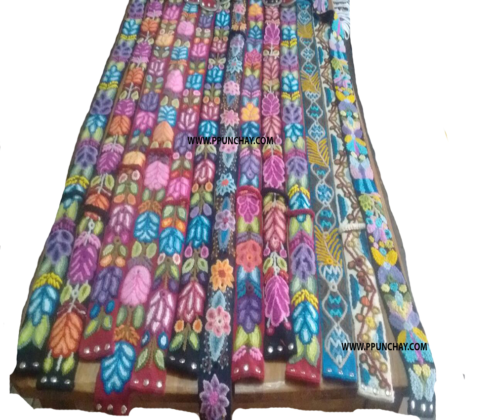 Андские ремни с вышивкой Chumpi Ppunchay, Перу