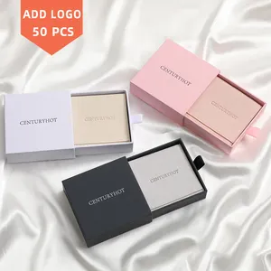 Оптовая индивидуальная логотипная ящика бумажные Упаковка с подарком в печати раздвижной ювелирной коробки