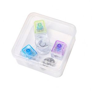 Porte-clés mécanique en forme de capuchon de clavier, jouet de décompression, fidget clicker, avec LED rotative à 4 trous et éclairage de capuchon de clavier - Product Image 4