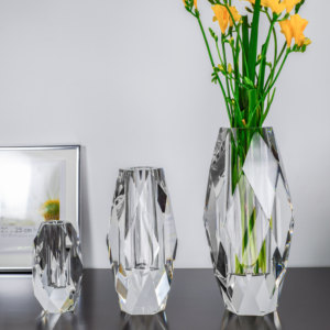 <span class=keywords><strong>Jarrones</strong></span> de cristal clásicos para decoración del hogar, florero de cristal clásico de lujo, con cilindro antiguo, para boda - Product Image 4