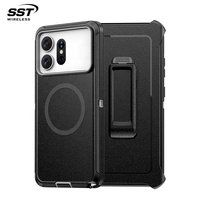 Pour Samsung S27 Series – Coque de téléphone antichoc robuste 3-en-1 avec clip pour S27 Ultra – Vente en gros