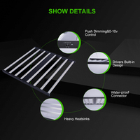 Hortlight Indoor LED Plant Grow Light Bar Lampe de serre à spectre complet Corps en aluminium Dimmable LM561C IP65 pour Indoor Bloom