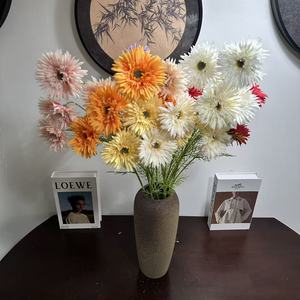 Flores de seda Junheyuan, ramas individuales de gerbera artificial, para decoración del hogar y bodas - Product Image 4