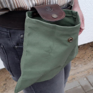 Canvas Jungle Craft Bag, Fruit Bag, Outdoor Pickup Bag, Drawstring Bag, Adventurer EDC Tool Bag - Product Image 4